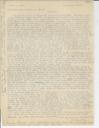 [Carta] 1949 sept. 28, Buenoas [i.e. Buenos] Aires, [Argentina] [a] Gabriela Mistral, México
