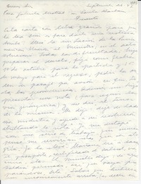 [Carta] 1947 sept. 26, Buenos Aires [a] Gabriela Mistral, Santa Bárbara