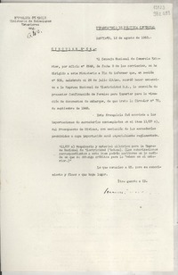 Circular N° 64, 1950 ago. 12, Santiago