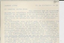[Carta] 1953 dic. 23, Buenos Aires [a] Doris Dana