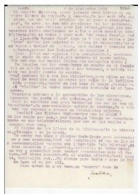 [Carta] 1956 dic. 4, Lanús, [Argentina] [a] Gabriela [Mistral]