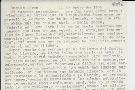 [Carta] 1955 ene. 11, Buenos Aires [a] Gabriela Mistral