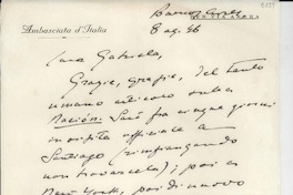 [Carta] 1946 ago. 8, Buenos Aires, [Argentina] [a] [Gabriela Mistral]