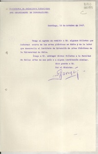 Circular, 1947 oct. 13, Santiago