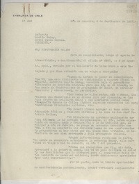 [Circular] N° 389, 1937 sept. 8, Río de Janeiro, [Brasil] [a] Señorita Lucila Godoy, Hotel Souza Dantas