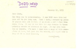 [Carta] 1972 jan. 12, [Estados Unidos] [a] Joan [Daves?] [Estados Unidos]