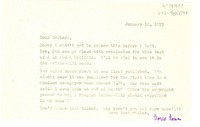 [Carta] 1973 jan. 12, [Estados Unidos] [a] Barbara [Pearlmutter], [Estados Unidos]