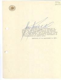 [Carta] 1947 sept. 23, Santiago, [Chile] [a] Lucila Godoy