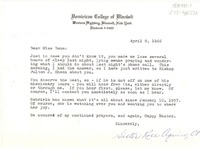 [Carta] 1966 apr. 9, [Blauvelt, New York, Estados Unidos] [a] dear miss [Doris] Dana