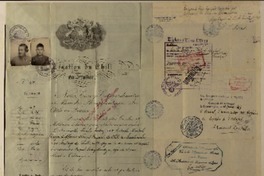 [Pasaporte diplomático] [a] Gabriela Mistral y Juan Miguel Godoy