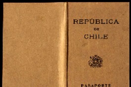 [Pasaporte] [a] Gabriela Mistral