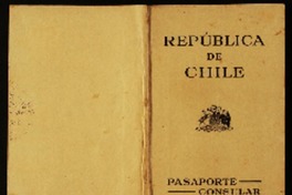 [Pasaporte consular] [a] Gabriela Mistral y Juan Miguel Godoy