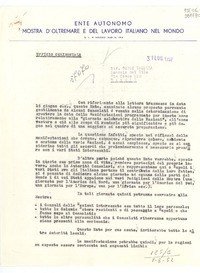 [Carta] 1952 luglio 31, Napoli, [Italia] [a] Sig. Godoy Lucilla, Console del Cile, Napoli