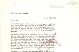[Carta] 1965 ene. 18, [New York, Estados Unidos] [a] Plaza y Janes, Barcelona, [España]