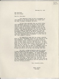 [Carta] 1951 Feb. 26, [Estados Unidos] [a] The President, the White House