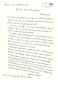 [Carta] 1972 oct. 20, Germany [a] Gabriela Mistral