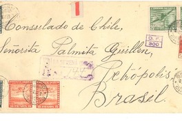 [Sobre] 1945 feb. 7, La Serena, [Chile] [a] Palma Guillén, Petrópolis, Brasil