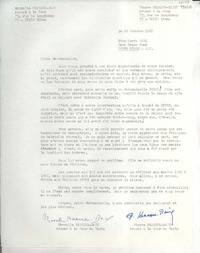 [Carta] 1967 oct. 26, 75, Rue de Longchamp XVI, Kléber 02-57, [Paris], [France] [a] Miss Doris Dana, Hack Green Road, Pound Ridge, N.Y., [EE.UU.]