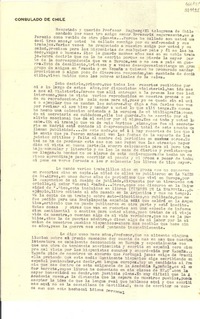 [Carta] [a] Respetado y querido profesor Hagberg