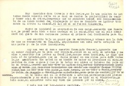 [Carta] [1944] mar. 7, [Brasil?] [a los] Muy queridos doña Carmen [i.e. Carmela] y don Carlos [Errázuriz]