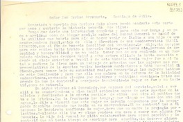 [Carta] 1942 jul. 25 [a] Señor Don Carlos Errázuriz, Santiago de Chile
