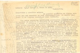 [Carta] 1946 jul. 20, Monrovia, [EE.UU.] [a los] Señores D. L. S Rowe, Marcial Mora Miranda y D. Pedro de Alba, Washington, [EE.UU.]