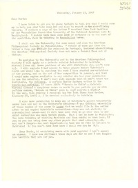 [Carta] 1957 Jan. 23, [Estados Unidos] [a] Dear Doris