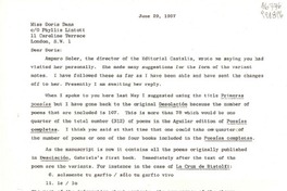 [Carta] 1967 June 29, 5914 Carlton Lane, Washington 20016, D. C., [EE.UU.] [a] Miss Doris Dana, co Phyllis Lintott, 11 Caroline Terrace, London, S. W. 1, [England]