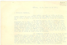 [Carta] 1932 ene. 1, México, D.F. [a] Gabriela Mistral