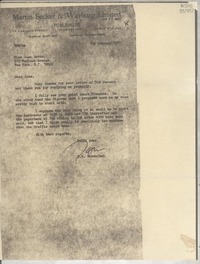 [Carta] 1971 Jan. 7, London, [Inglaterra] [a] Miss Joan Daves, 515 Madison Avenue, New York, N. Y.