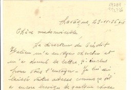 [Carta] 1936 nov. 29, Lavagne, [France] [a] [Gabriela Mistral]