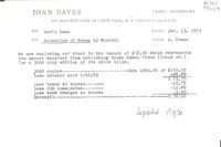 [Carta] 1971 Jan. 13, [New York, Estados Unidos] [a] Miss Doris Dana