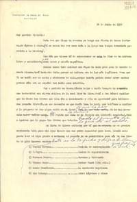 [Carta] 1952 jul. 24, [Nápoles, Italia] [a] Muy querida Victoria