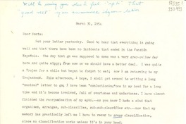 [Carta] 1954 Mar. 31 [a] Doris Dana