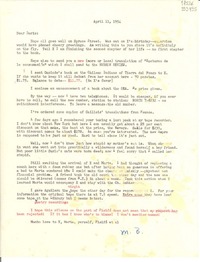 [Carta] 1954 Apr. 11 [a] Doris Dana