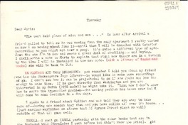 [Carta] [a] Doris Dana