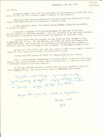 [Carta] 1954 Dec. 8 [a] Dear Doris