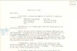 [Carta] 1955 Feb. 10 [a] Dear Doris
