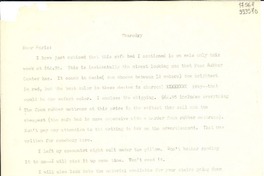 [Carta] [a] Doris Dana