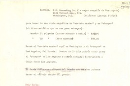 [Carta] [Estados Unidos] [a] Dear Doris