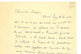 [Carta] [a] Estimada María