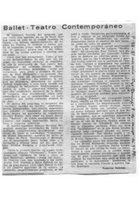 Ballet Teatro contemporáneo