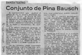 Conjunto de Pina Bausch Danza-Teatro: