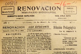 Renovación (Chillán, Chile : 1934)