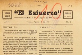 El Esfuerzo (Temuco, Chile : 1931)