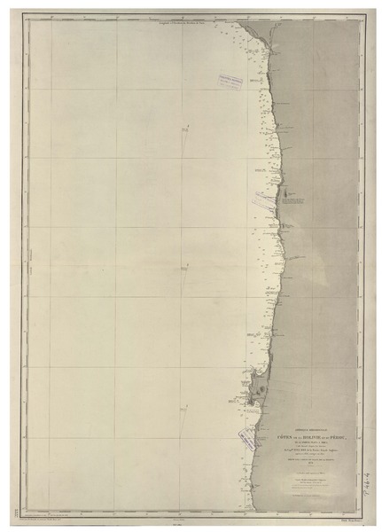 Amérique Méridionale : côtes de la Bolivie et du Pérou, de la Pointe Plata a Arica