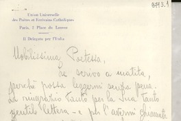 [Carta] 1951 febbr. 27, Udine, [Italia] [a] Gabriela Mistral