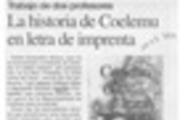 La Historia de Coelemu en letra de imprenta  [artículo].