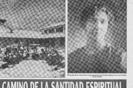 El camino de la santidad espiritual  [artículo] Ana María López.