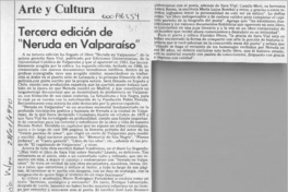 Tercera edición de "Neruda en Valparaíso"  [artículo].